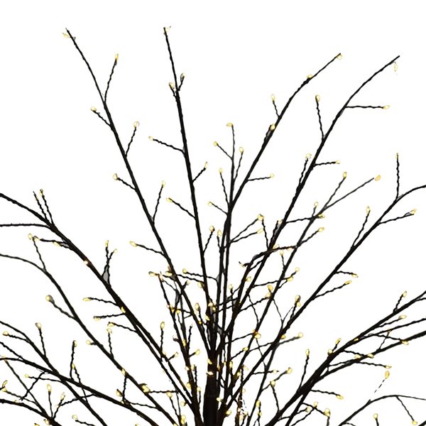 Hi-Line Gift Ltd. 59-in x 17 1/4-in Black Metal LED-Lighted Tree