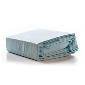 Gouchee Home Baby Blue Full Microfibre Bed Sheets - 4-Piece
