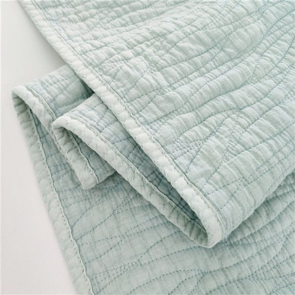 Gouchee Home Carson Mint King Quilt Set - 3-Piece
