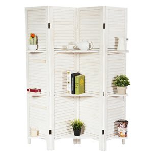 CASAINC White Wood 9-Shelf Standard Bookcase