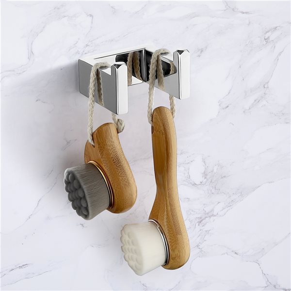 CASAINC 4-Piece Chrome Decorative Bathroom Hardware Set