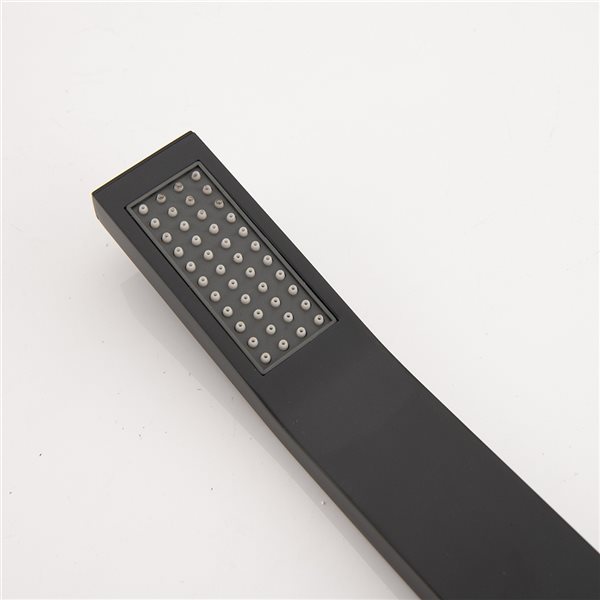 CASAINC Wall Mount 12-in Matte Black Built-In Shower System