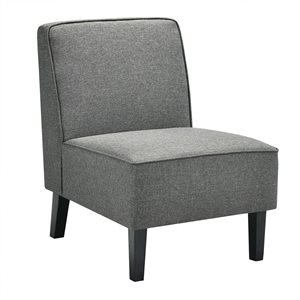 CASAINC Modern Grey Linen Armless Sofa