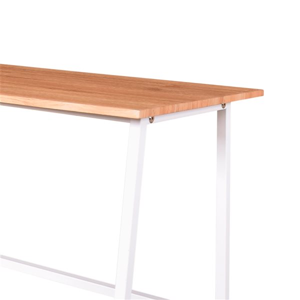 CASAINC 37.4-in Brown/White Traditional Writing Desk