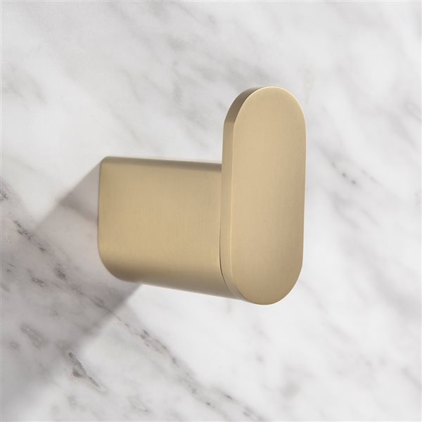 CASAINC 4-Piece Brushed Gold Decorative Bathroom Hardware Set