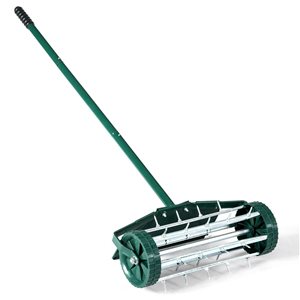 CASAINC 18-in Green Rolling Lawn Aerator Roller