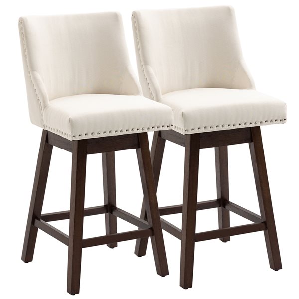 nailhead swivel bar stools