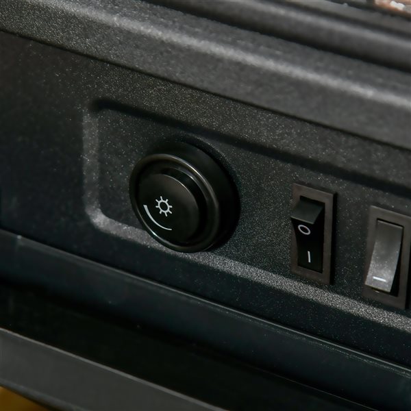 HOMCOM 20-in W Freestanding Black LED Electric Fireplace