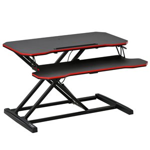 Vinsetto 31.5-in Red/Black Modern/Contemporary Ergonomic Standing Workstation