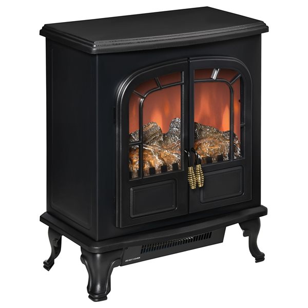 HomCom 20-in W Black LED Electric Fireplace