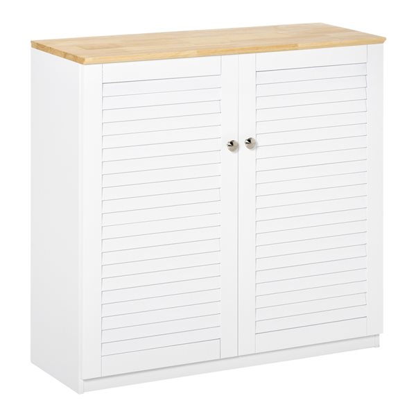 HomCom 31.5-in W Wood Composite Freestanding Utility Storage Cabinet