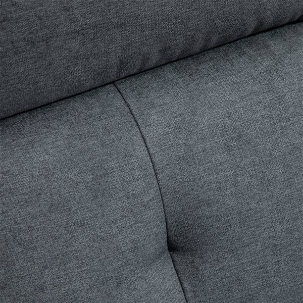 HomCom Grey Electric Powered Linen Recliner with Footrest
