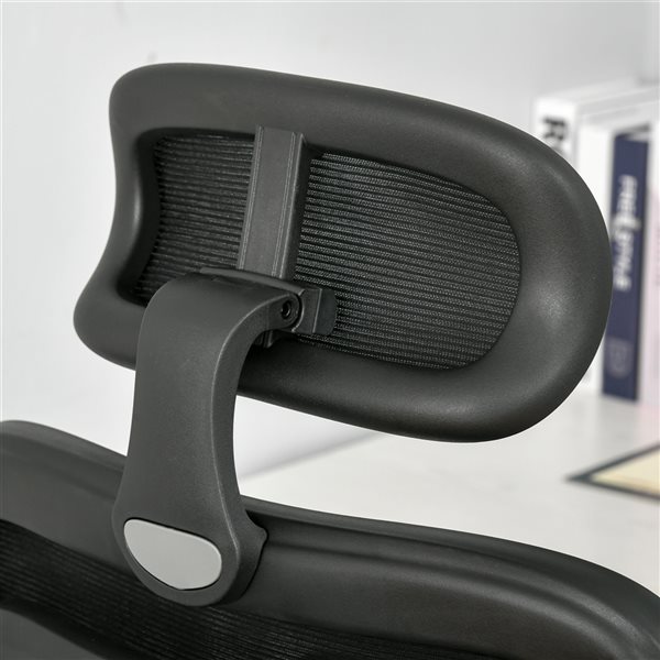 Vinsetto Black Ergonomic Adjustable Height Swivel Mesh Desk Chair