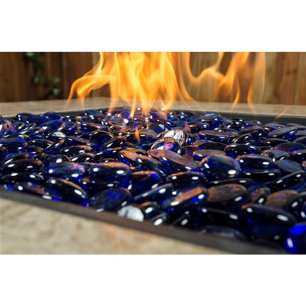 Bond LavaGlass Round 10-lb Indigo Dream Fire Glass