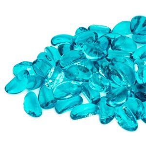 Pierres en verre pour foyer LavaGlass mini par Bond, 10 lb, bleu bodega