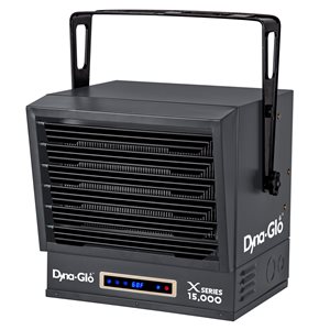 Radiateur électrique de garage Dyna-Glo de 15 000 watts, thermostat inclus