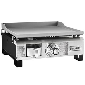 Dyna-glo Stainless Steel 18,000-BTU 260-sq. in. Portable Liquid Propane Gas Griddle