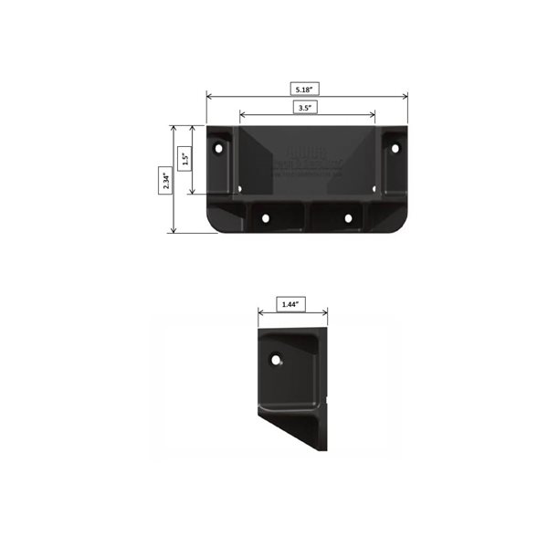 Supports de clôture en bois noirs Fence & Deck Rite en polypropylène, paquet de 112