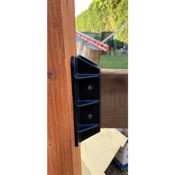 Supports de clôture en bois noirs Fence & Deck Rite en polypropylène, paquet de 112