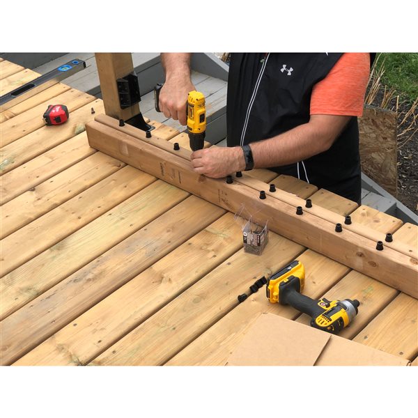 Fence & Deck Rite 3/4-in O.D. Baluster Connectors for Metal Balusters, for Stairs and Decks, Durable and Versatile (5000-Pack)