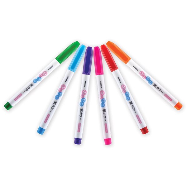 Zebra Zensations 6-Pack Small Assorted Brush Pens