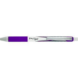 Zebra Z-Grip Flight 12-Pack Small White/Violet Ballpoint Pens