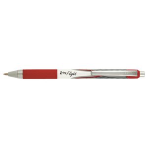 Zebra Z-Grip Flight 12-Pack Small White/Red Ballpoint Pens