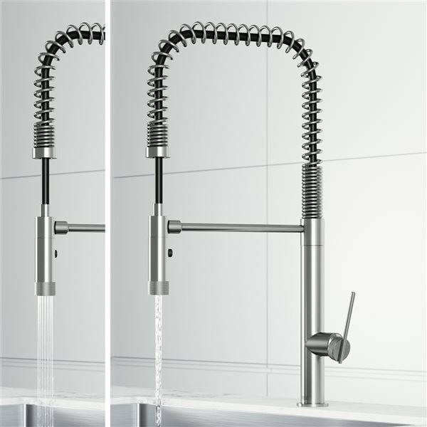 VIGO Sterling Kitchen Faucet in Stainless Steel