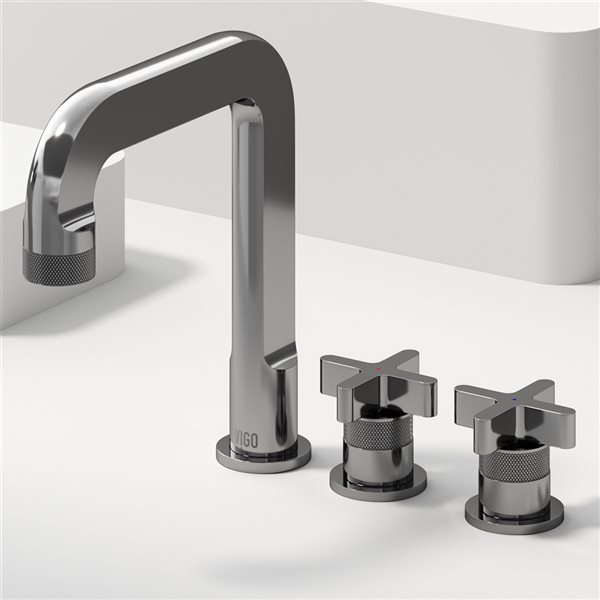 VIGO Wythe Chrome Solid-Brass 2-Handle Bathroom Faucet