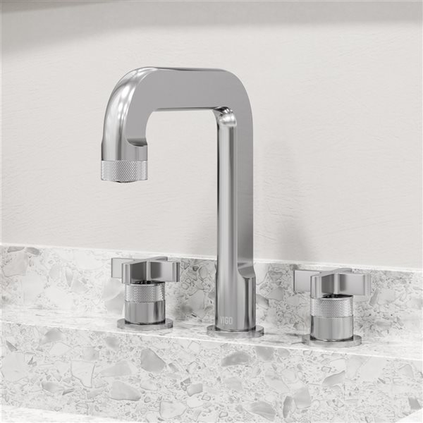 VIGO Wythe Chrome Solid-Brass 2-Handle Bathroom Faucet