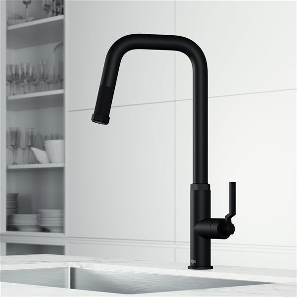 Hart Angular Kitchen Faucet in Matte Black