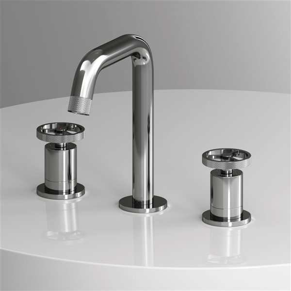 VIGO Cass Chrome Solid-Brass 2-Handle Bathroom Faucet