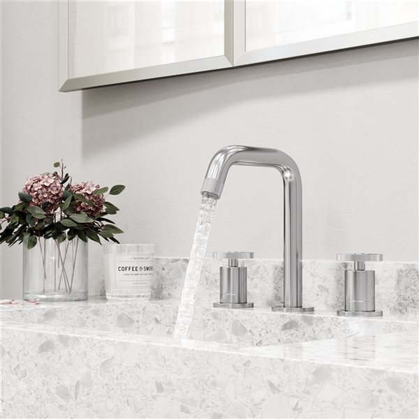 VIGO Cass Chrome Solid-Brass 2-Handle Bathroom Faucet