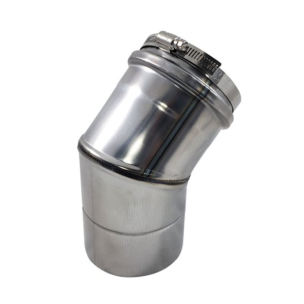 Z-Flex Z-Vent 4-in Stainless-Steel 45° Elbow