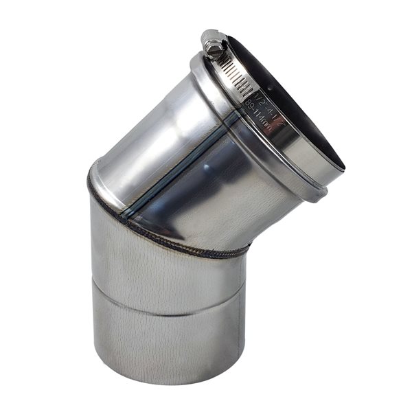 Z-Flex Z-Vent 4-in Stainless-Steel 45° Elbow