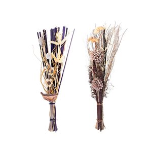 IH Casa Decor Assorted Dried Floral Exotic Bouquets - Set of 2
