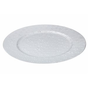 IH Casa Decor Silver Round Charger Plate - 6-Piece
