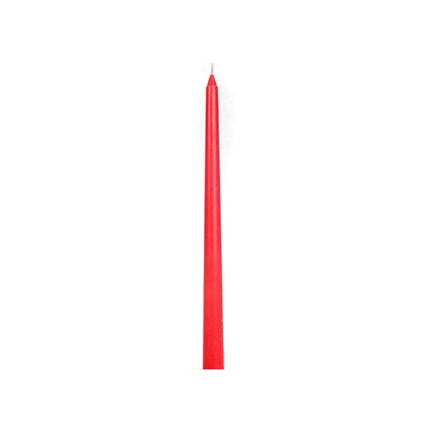 Chandelle rouge non-parfumée de iH casadécor, paquet de 12