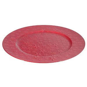 IH Casa Decor Red Round Charger Plate - 6-Piece