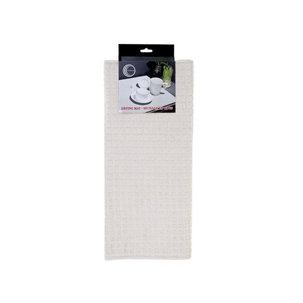 iH casadécor White Microfibre Drying Mats - Set of 2