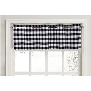 IH Casa Decor 17-in x 72-in White Buffalo Polyester Window Topper