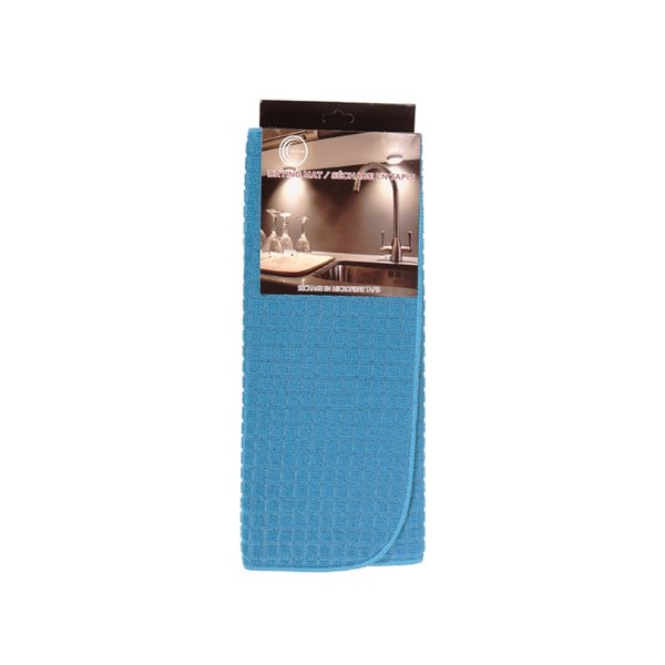 iH casadécor Blue Microfibre Drying Mats - Set of 2