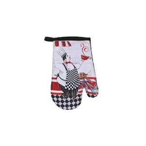 IH Casa Decor Black and White Oven Mitts - Set of 4