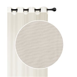 IH Casa Decor 54-in x 84-in Beige Polyester Curtain Panel Pair