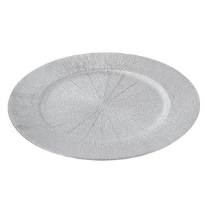 IH Casa Decor 6-Piece Silver Charger Plate