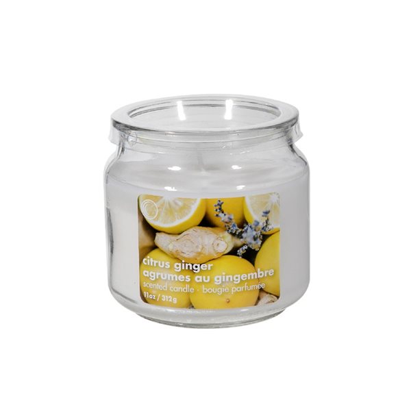 iH casadécor Citrus Ginger Scented Jar with PVC Lid- Set of 2