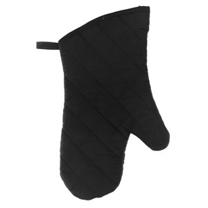 IH Casa Decor Black Quilted Oven Mitts - Set of 4