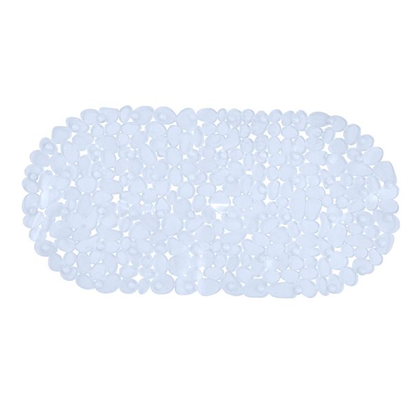 iH casadécor 26-in x 13.75-in Clear Cotton Bath Mat