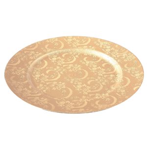 IH Casa Decor 6-Piece Gold Round Charger Plate
