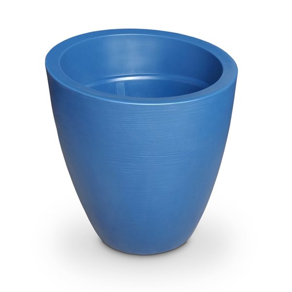 Mayne Modesto 30-in x 34-in Blue Plastic Planter